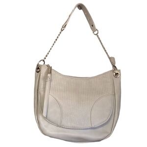 Steve Madden Faux‎ Leather Bag light Gray With Chain and Studded Strap